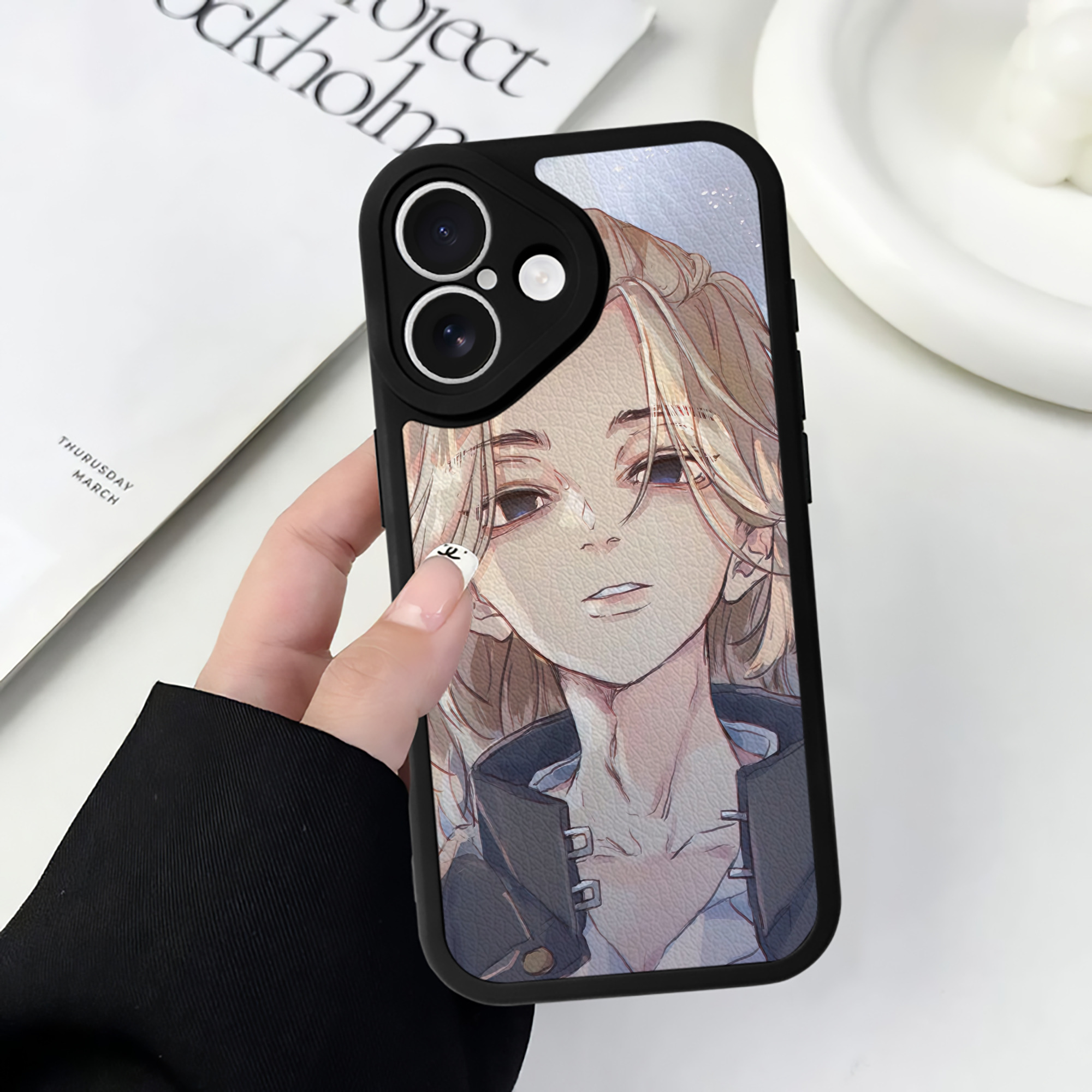 （画像用） 東京リベンジャーズ Tokyo Revengers 【iPhone 16シリーズ対応】シリコンスマホケース（レザー調） 材質：シリコン